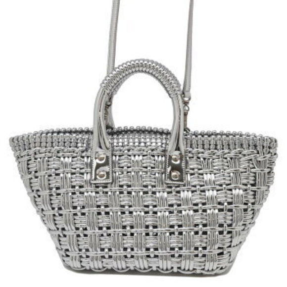 Balenciaga Bistro Patent Handbag Basket Bag - Picture 1 of 8